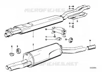 Impianto di scappament.senza catalizzato per BMW 630CS