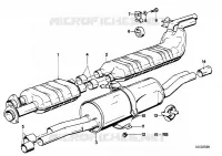 Impianto di scappament.senza catalizzato per BMW 628CSi