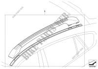 Postmont. barre longitudinali sul tetto per BMW X6 50iX