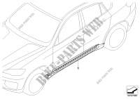 Postmontaggio predellino alluminio per BMW X6 30dX