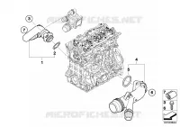Sistema di raffredda. tubo fless.p.acqua per BMW 320i