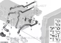 Sistema di raffredda. tubo fless.p.acqua per BMW Z4 2.5i