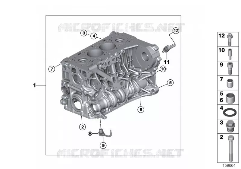 Blocco cilindri BMW BMW Serie 5 2009 520d N 520d