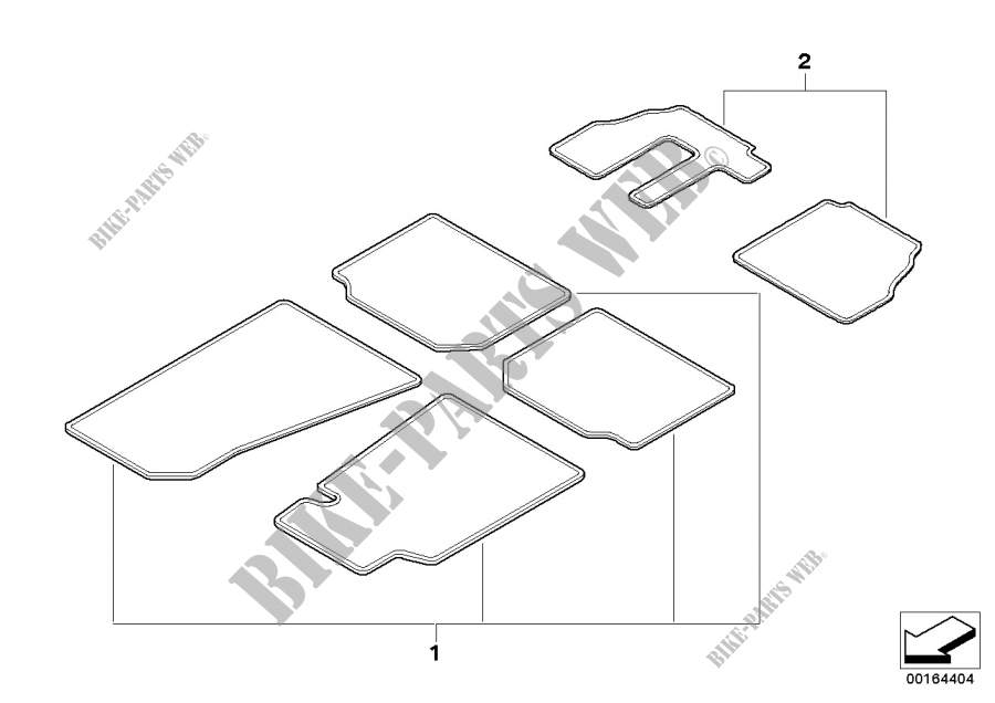 Floor Mat Set per BMW X5 3.0d