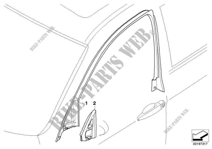 Meccanismo cristallo portiera anteriore per BMW 318d