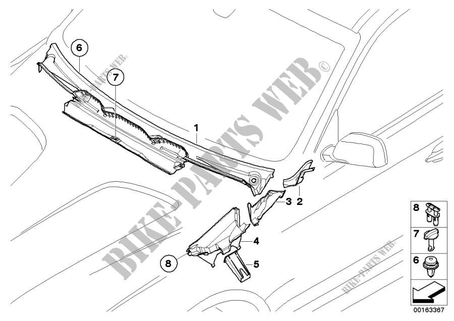 Parti applicate vetratura per BMW X3 2.0d
