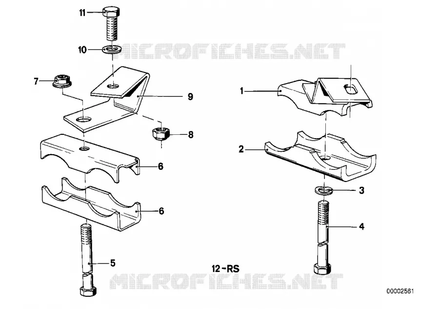 Pezzi per sosp.del tubo di scarico BMW BMW Serie 6 1982 628CSi M 628CSi
