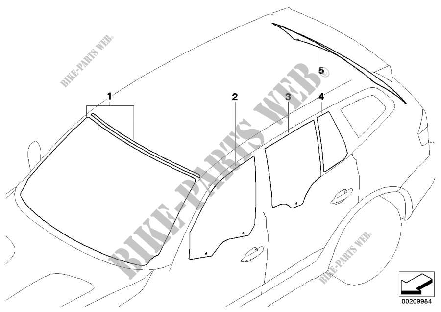 Vetratura per BMW X3 2.0d
