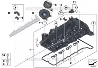 Coperchio testa cilindro Motore Serie 5 bmw-macchina 2009 520d 55899