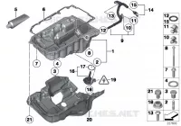 Coppa dellolio/indica.d.livello del.oli per BMW 520d