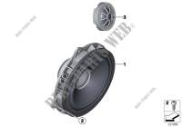 High End Sound System porta ant. per BMW 650iX 4.4