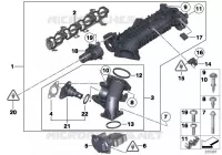 Imp.aspiraz.AGR c regolaz. di sportello per BMW 520d