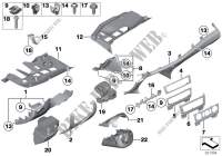 Parti applic. plancia portastrumenti inf per BMW X1 20dX