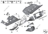 Parti applic. plancia portastrumenti inf per BMW 650iX 4.0