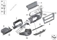 Parti applic. plancia portastrumenti inf per BMW X3 18i