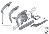 Passaruota/supporto motore per BMW 650iX 4.4