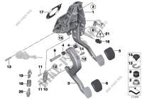 Pedaliera cambio manuale per BMW X3 20dX