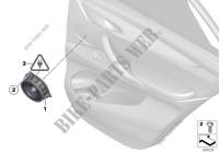 Pezzi singoli Stereo System, porta post. per BMW X5 30dX 2013