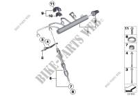 Rail alta pressione/iniettore/fissaggio per BMW X3 28iX