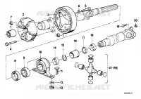 Transm.snod.,disco artic./supporto centr per BMW 525i