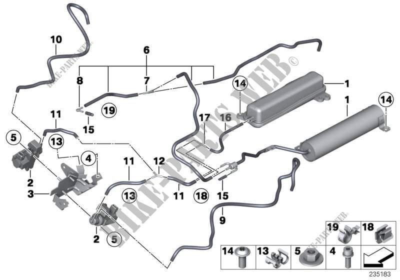 Comando a depressione motore turbo comp. per BMW 650i