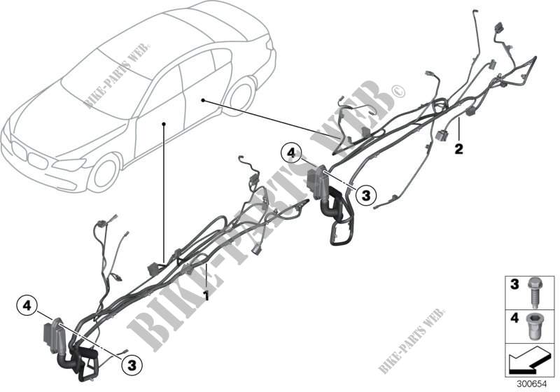 FascII di cavi della porta per BMW 650iX 4.4
