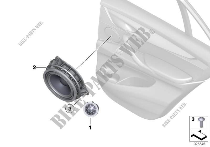 High End Sound System porta post. per BMW X5 30dX