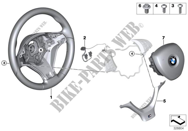 M Volante sportivo airbag pelle per BMW X6 50iX