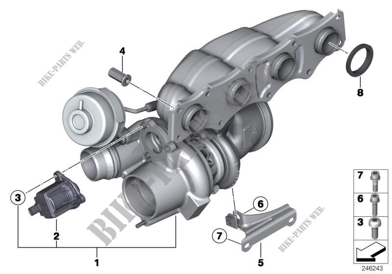 Turbo compressore di sovralimentazione per BMW X3 28iX