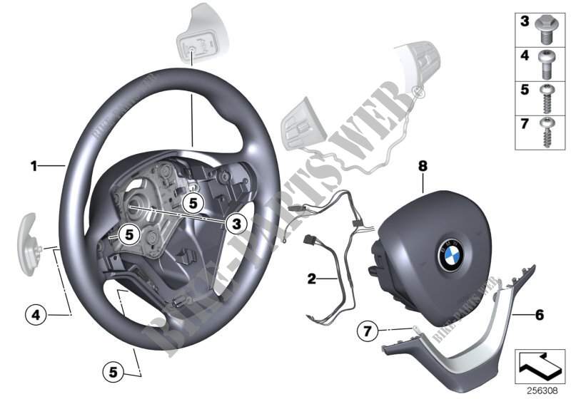 Volante Sport airbag con levette cambio per BMW X3 28iX