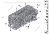 Blocco cilindri per BMW X5 30dX 2013