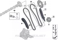 Com. valvole puleggia dent.sup. per BMW 520d
