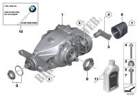 Differenziale, entrata/uscita, 4 ruote per BMW X4 35dX