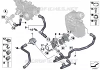 Ricircolo gas di scarico sist.raffr. per BMW 520d
