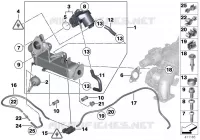 Riduzione gas di scappam.raffreddamento per BMW 520d