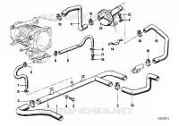 Sistema di raffredda. tubo fless.p.acqua per BMW 635CSi