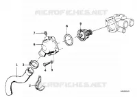 Sistema raffredda. termost./tubo p.acqua per BMW 635CSi