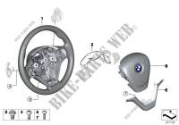 Volante Sport airbag con levette cambio per BMW X5 30dX 2013