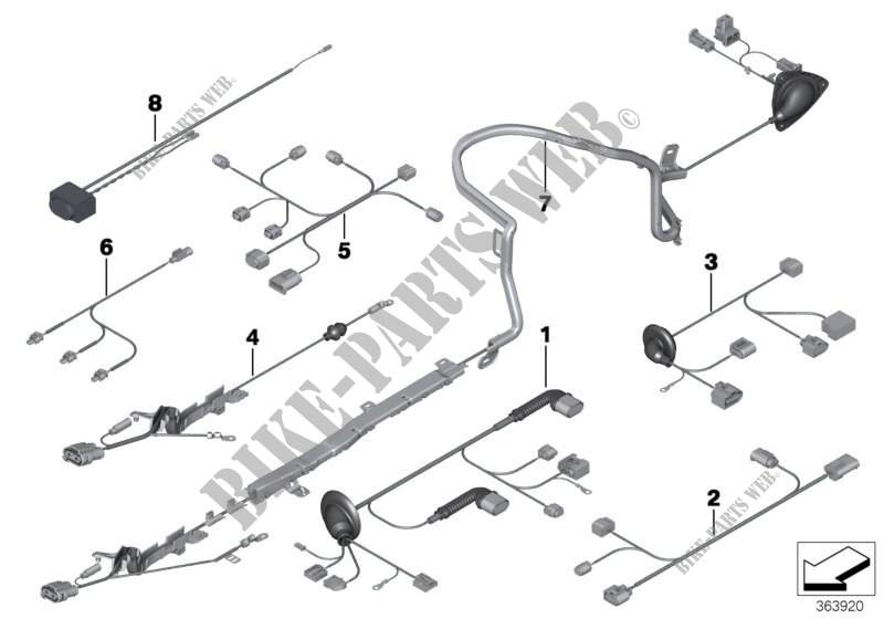 Diversi corredi di cavi ausiliare per BMW 650iX 4.4