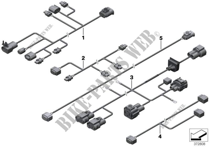 Diversi fascII di cavi ausiliare per BMW X3 28iX