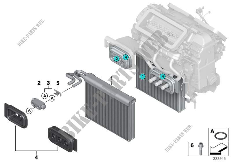 Evaporatore / Valvola di espansione per BMW X5 30dX