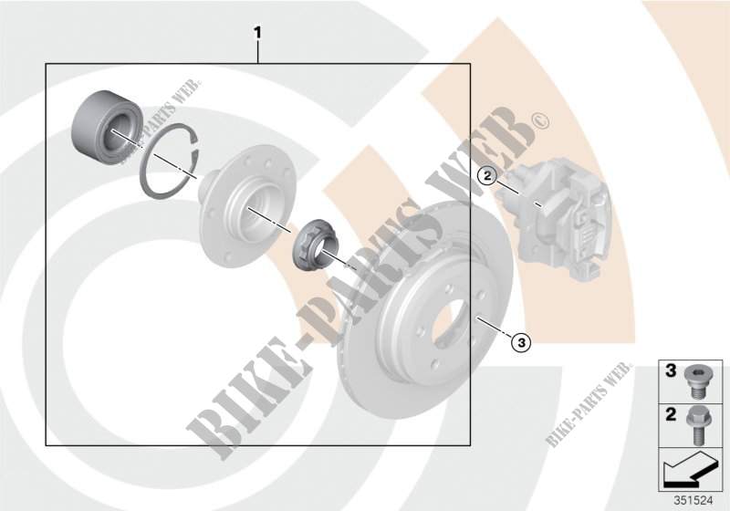 Kit cusc. ruota posteriore / Value Line per BMW X3 3.0si