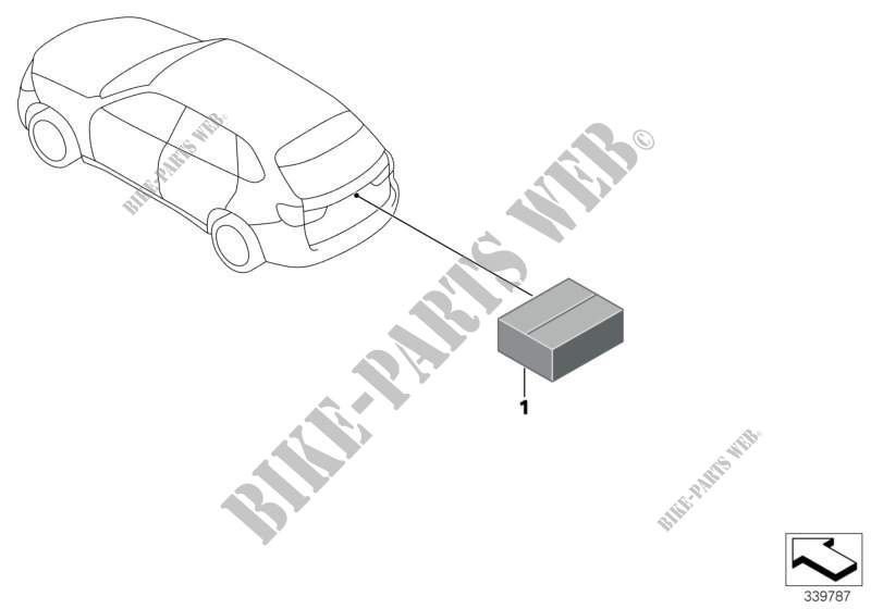 Postmonaggio telecamera retromarcia per BMW X3 18d