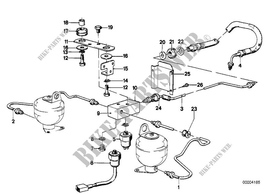 Regolazione livello/condotti posteriore per BMW 628CSi