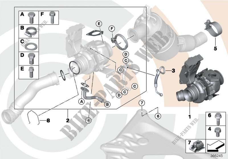 Turbo compressore   Ricambi Usati per BMW X3 2.0d