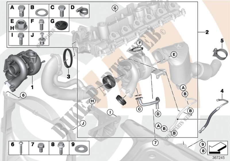 Turboc. e kit di montaggio Value Line per BMW 330xd