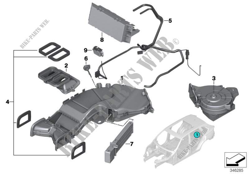 Ventilatore 3a fila di sedili per BMW X5 30dX