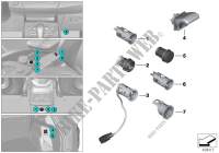 Accendisigari/prese elettriche per BMW X2 18d