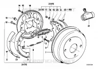 Freno tamburo tambur.freno/cil.fren.ruot per BMW 320