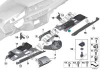 Parti applic. plancia portastrumenti inf per BMW X5 30dX 2013